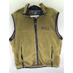 US EXPEDITION Outerwear Vest Green/blue Polycotton Fleece Men Size Large
